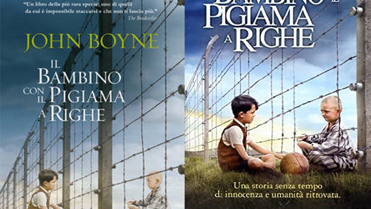 Libro IL BAMBINO CON IL PIGIAMA A RIGHE, di John Boyne - Film Regia di Mark  Herman.
